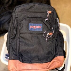Jansport Cool Student NEW Black and Tan Backpack